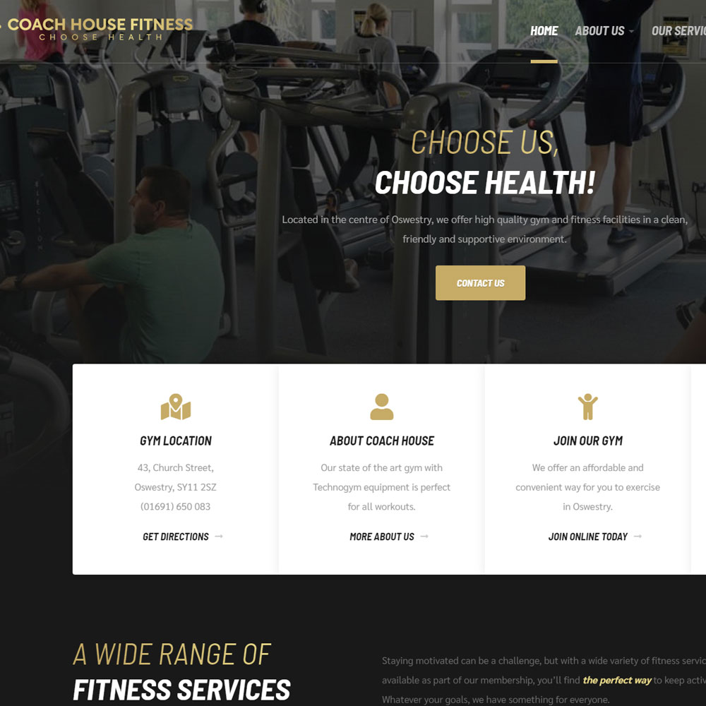 Introducing Our New site! Coach House Fitness